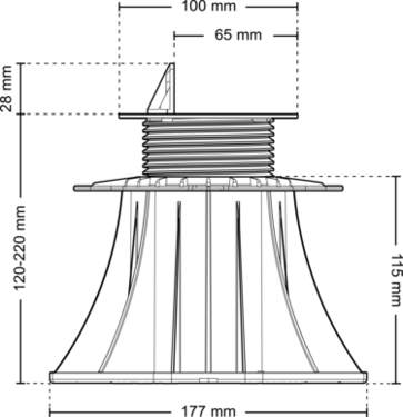 Dimensions sta 120 220 ad front