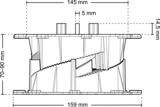 Dimensions spi 070 090 d5 front