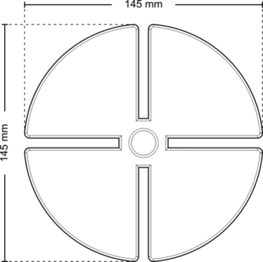 Dimensions akcw sh145 top