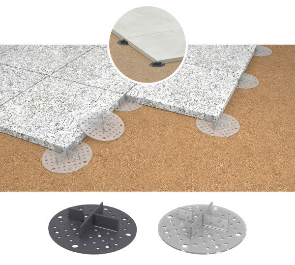 Soportes de Terraza para baldosas para colocar sobre grava solver