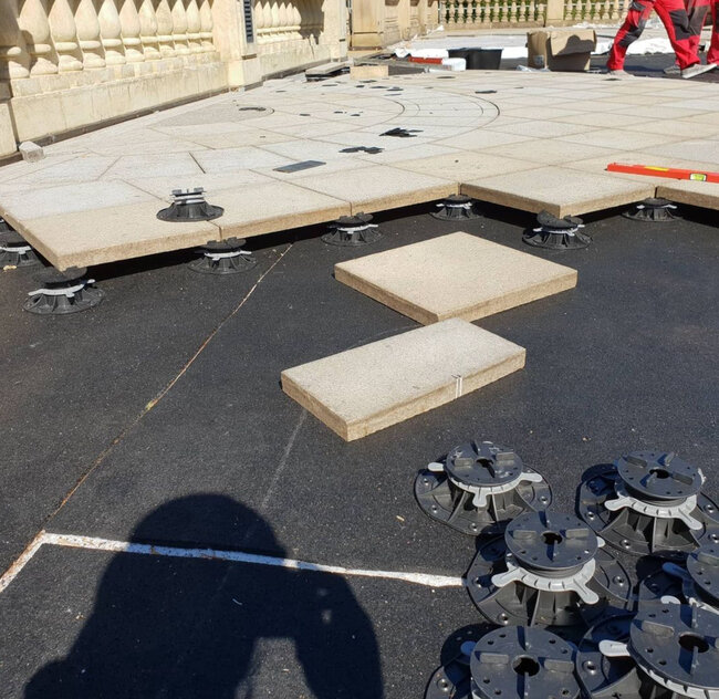Reforma de terraza en un edificio histórico en Karlovy Vary