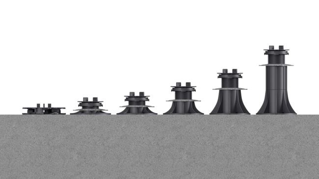 Composición de alturas de plots soporte estándar