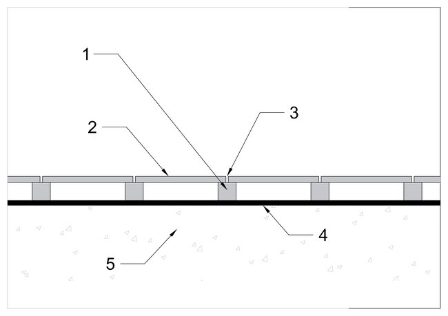 Ilustración que muestra el esquema de una terraza con suelo técnico img