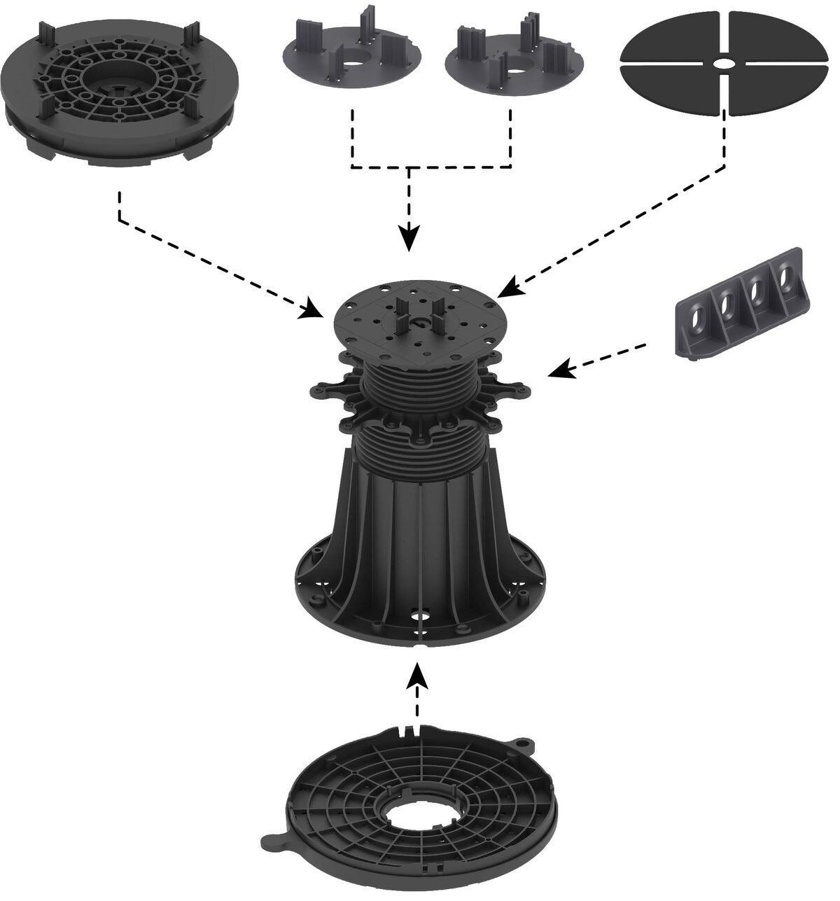 Accesorios para plots soporte de terraza MAX aumentan su utilidad