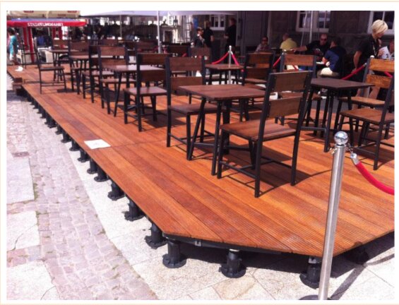 Paso a paso montaje de baldosas de terraza sobre soportes 2