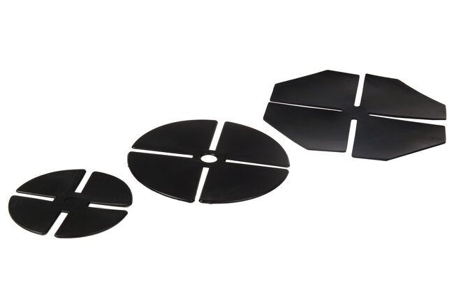 Soportes de goma niveladores para plots de terraza